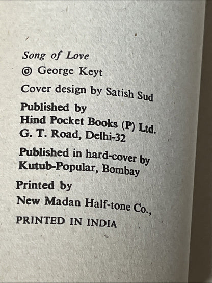 George Keyt Book : SONG OF LOVE :  1st Edition Rare Collection