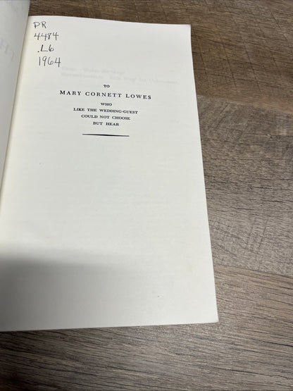 The Road To Xanadu By John Livingston Lowes Paperback 1964 Sentry Edition