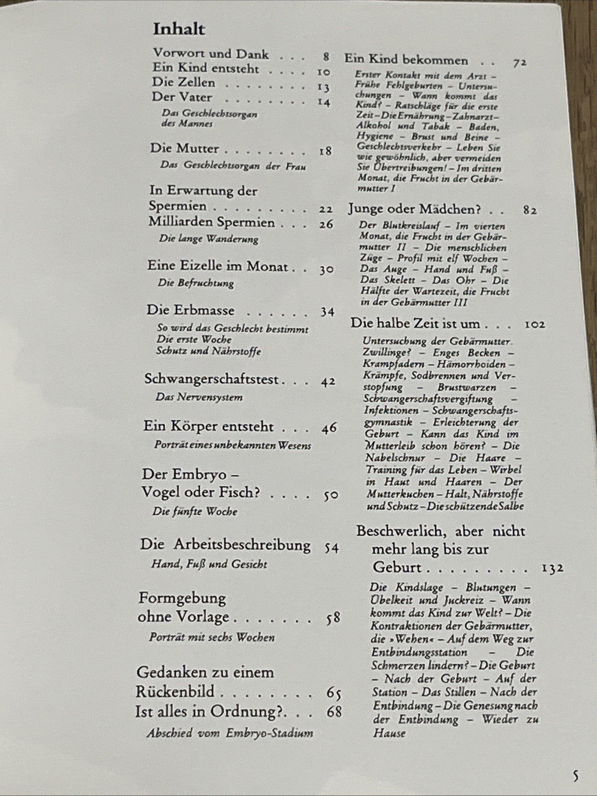 Ein Kind entsteht Bilddokumentation über die Entwicklung des  Lebens im
