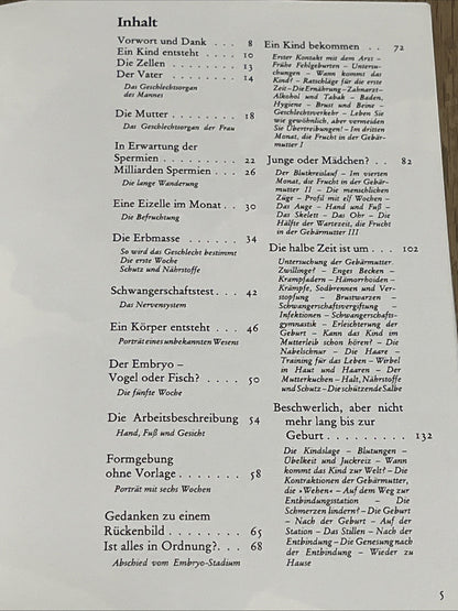 Ein Kind entsteht Bilddokumentation über die Entwicklung des  Lebens im