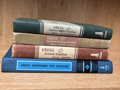 Gregg Shorthand Lot 4 College Diamond Jubilee, Dictionary,Dictation Simplified