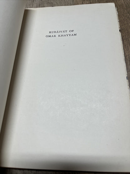 Rubaiyat of Omar Khayyam First and Fifth Versions [Illustrated Gift Editions]