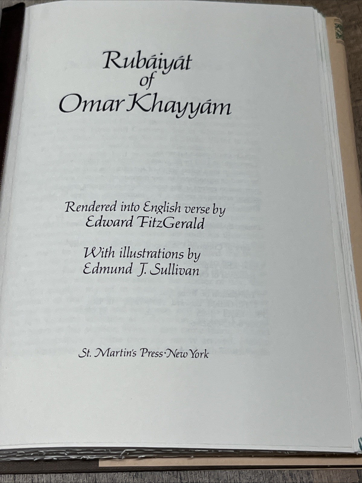 Rubaiyat of Omar Khayyam by First 1st Edition LN HC 1983