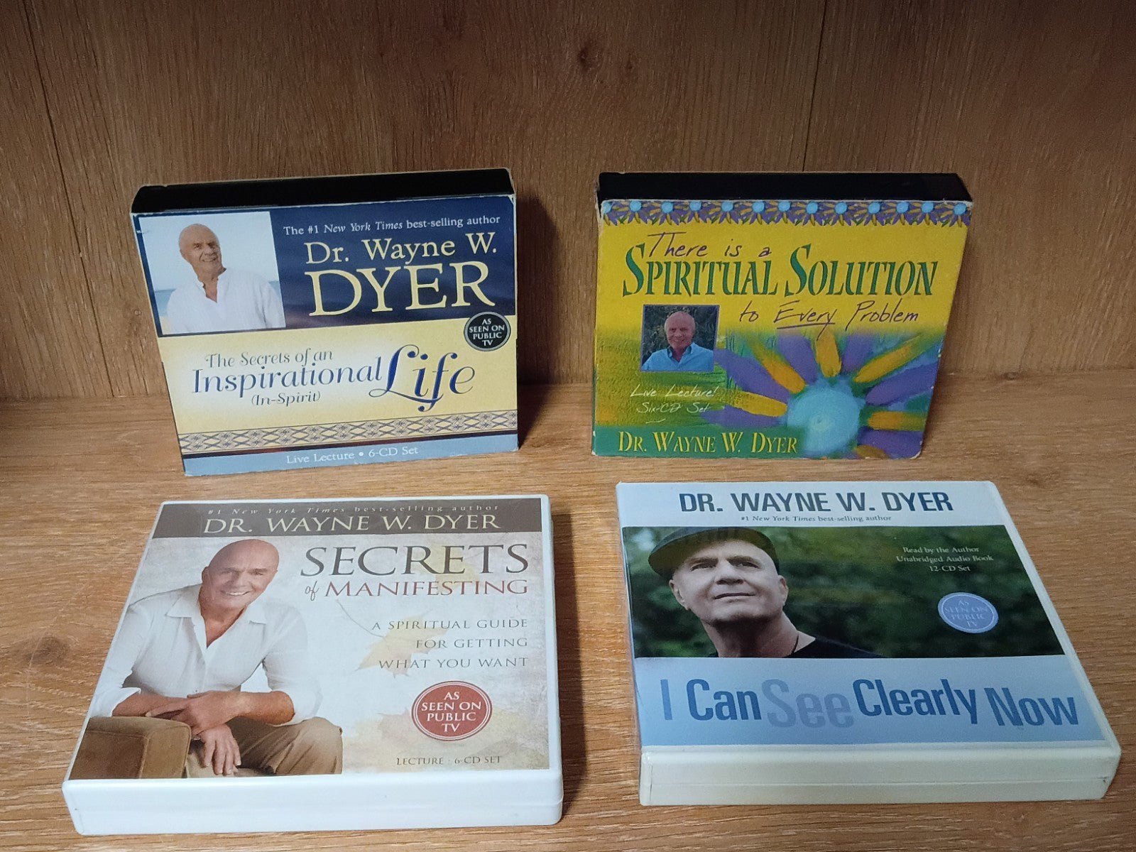Dr. Wayne Dyer Audiobook Lot of 4- Inspirational, Spiritual Solution, Self-Help