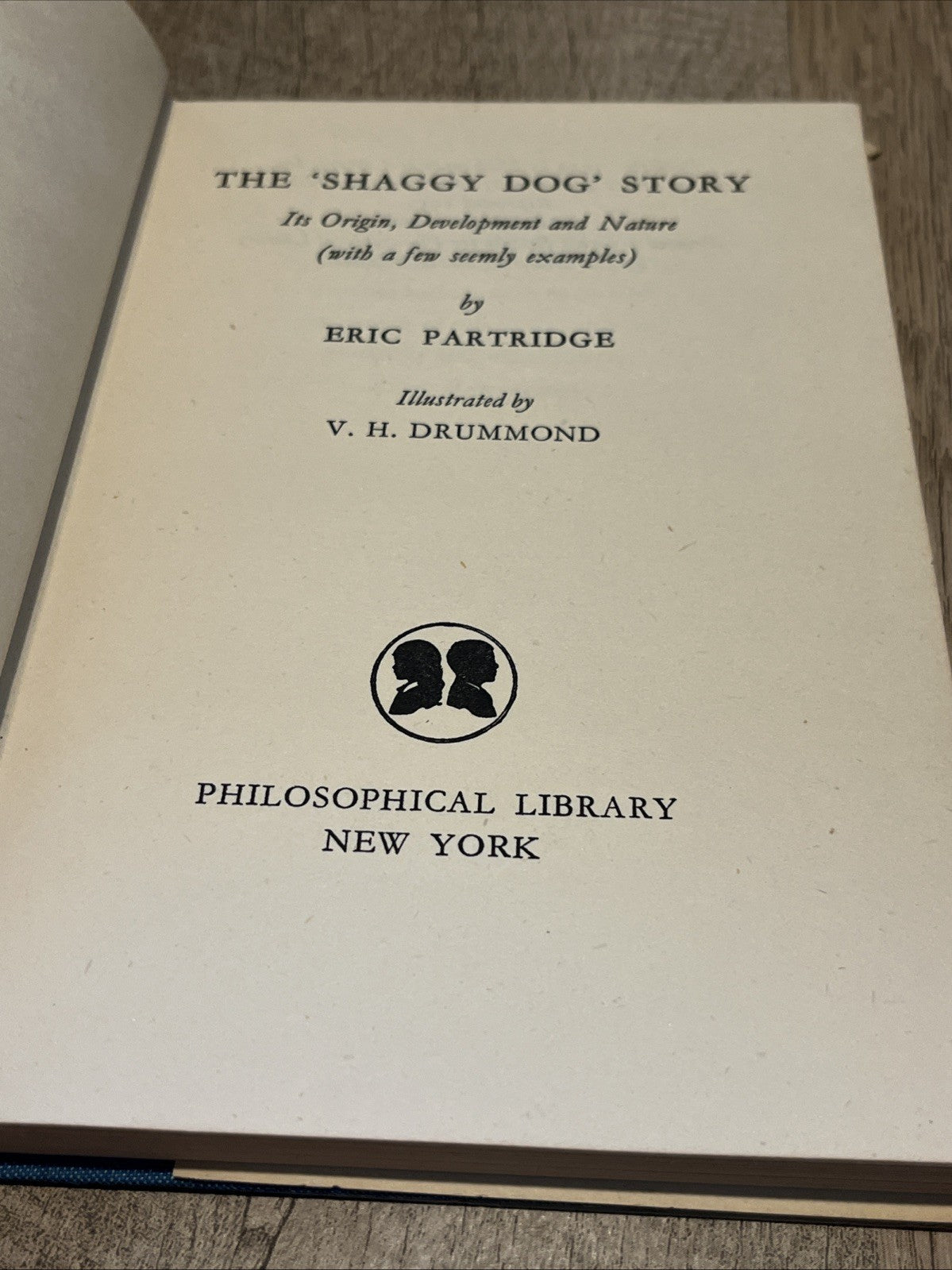 The Shaggy Dog Story by Eric Partridge 1955 Hardcover Faber And Faber