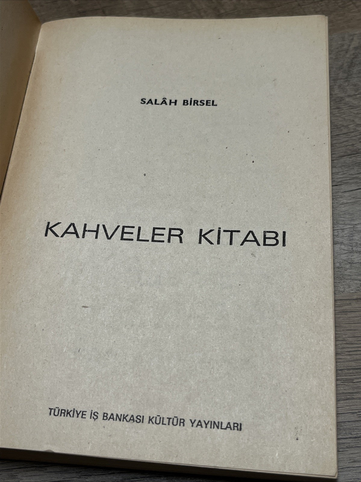 Salah birsel Kahveler Kitabi