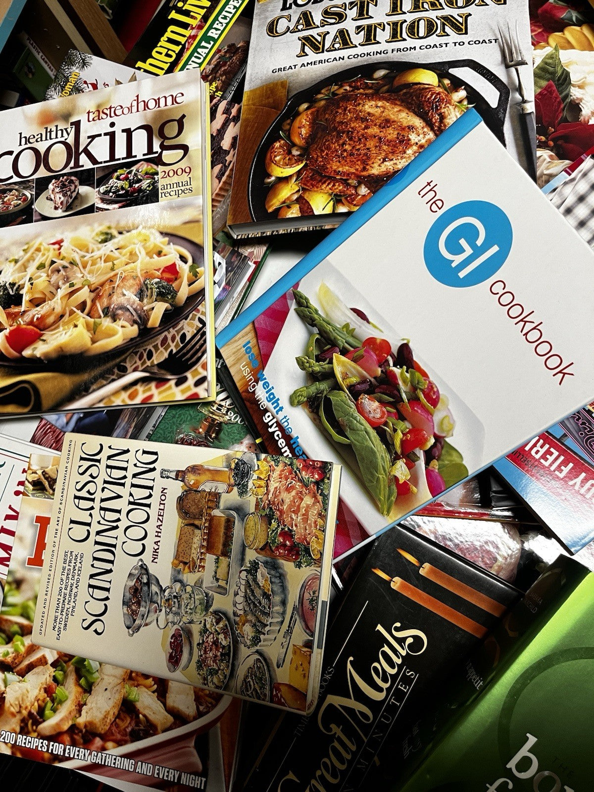 50 Pounds Delicious Vintage & Modern Cook Books Cookbooks