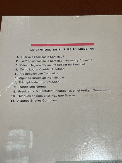 La Santidad en el púlpito moderno Richard S. Taylor