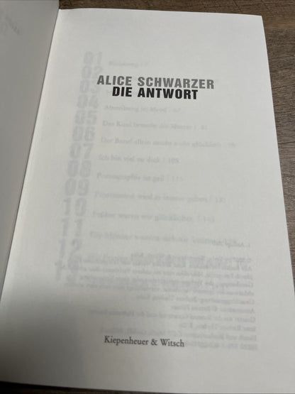Die Antwort, Alice Schwarzer