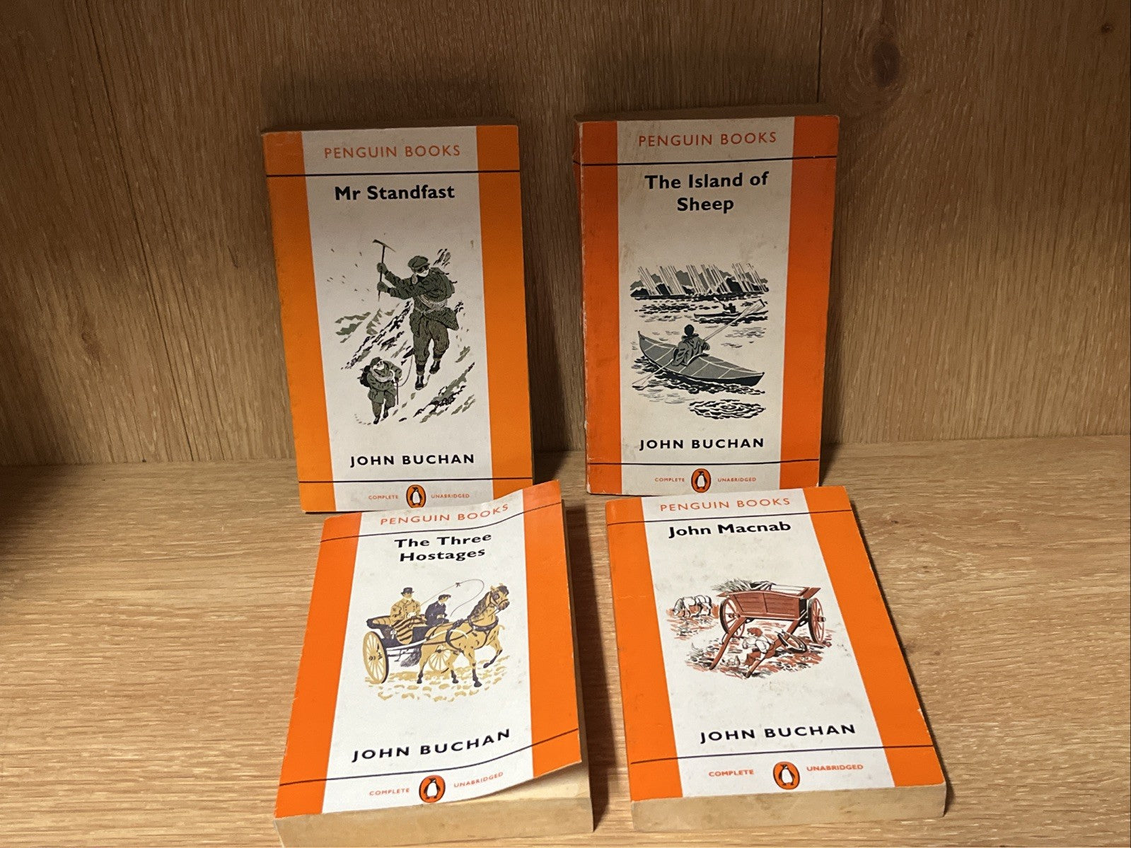 John Buchan, Lot of 4 Softcover Novels Unabridged
