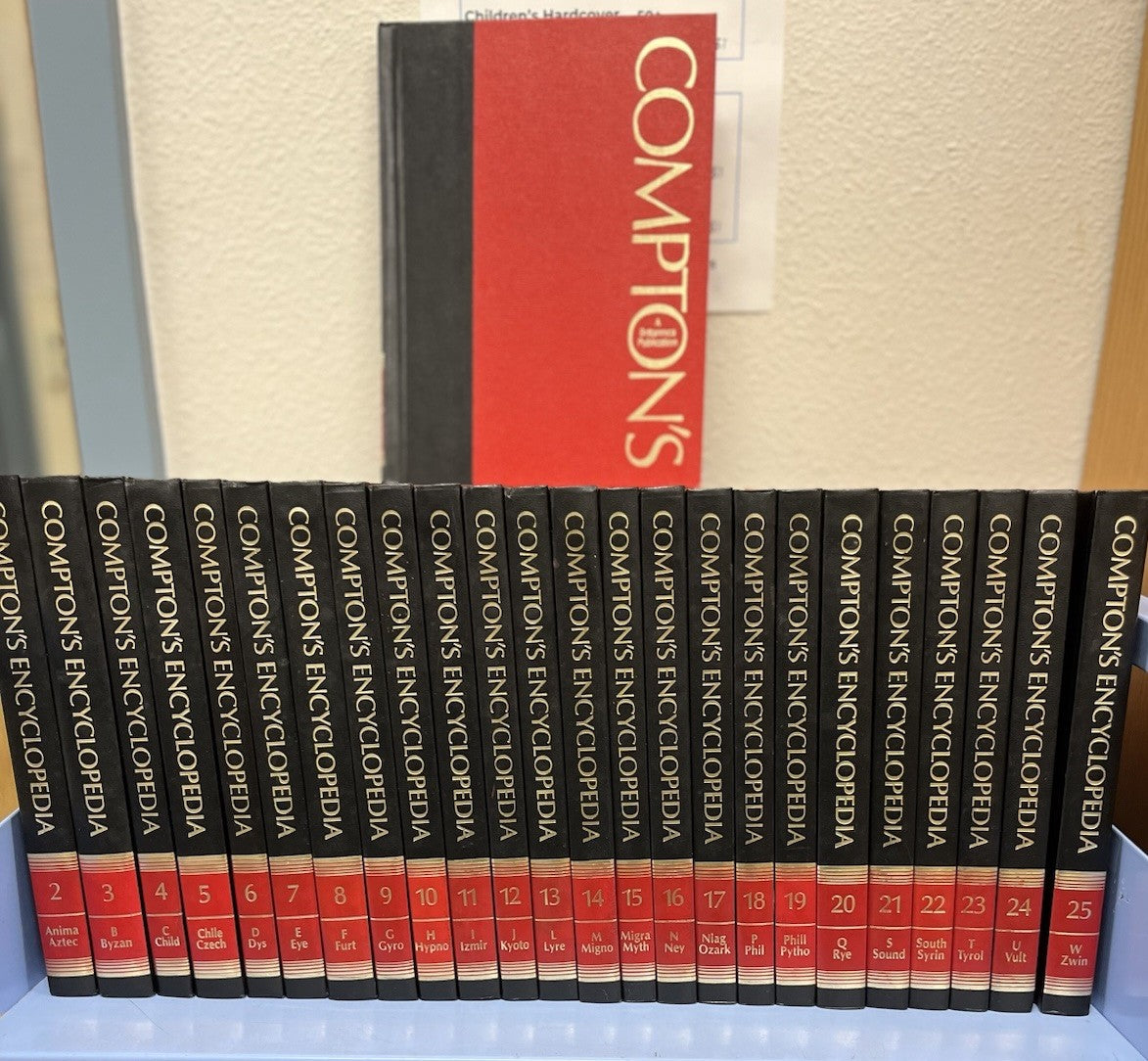 Compton's Encyclopedia 1986 Volumes 26 Complete Set