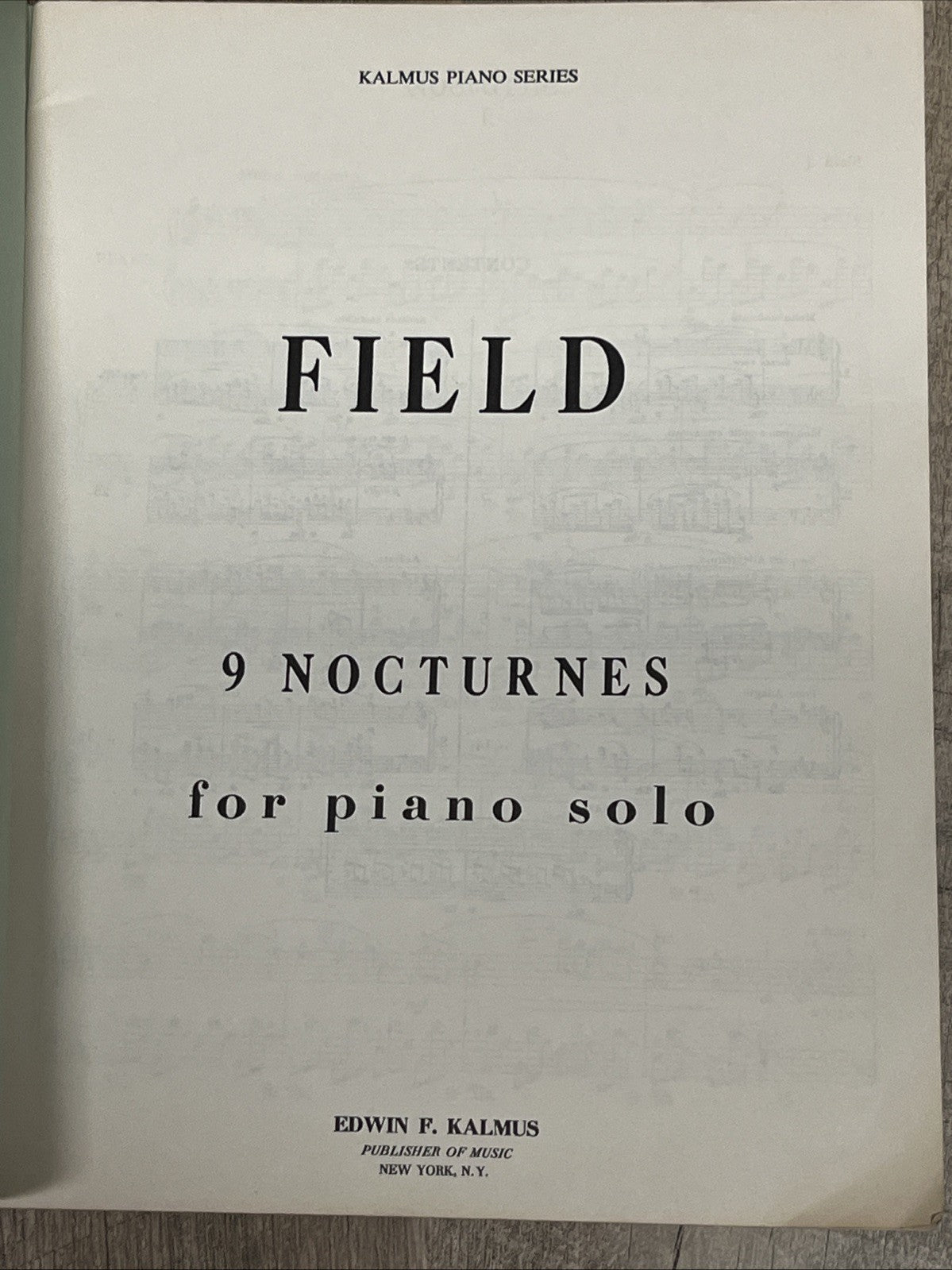 PROKOFIEFF / FIELD piano Sheet Music Edwin F KALMUS 2 Lot VT Music Books