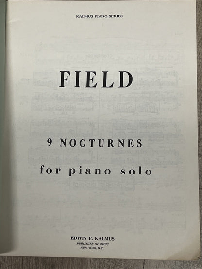 PROKOFIEFF / FIELD piano Sheet Music Edwin F KALMUS 2 Lot VT Music Books