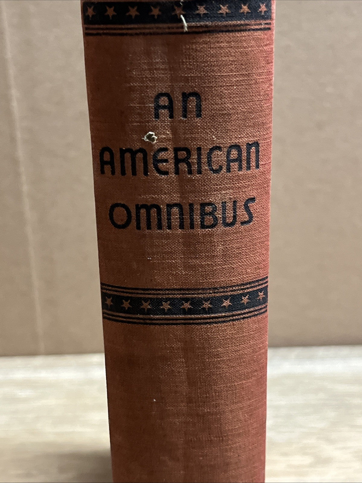 An American Omnibus with intro 1st Edition Carl Van Doren 1933 Hardcover