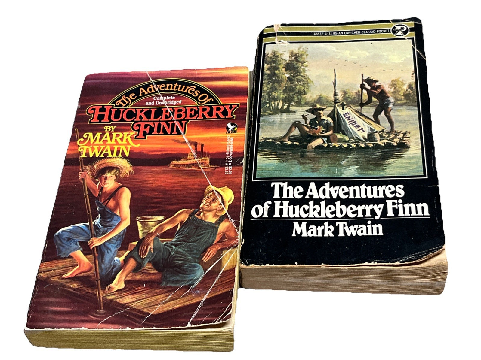 The Adventures of Huckleberry Finn By Mark Twain (1973 & 1988)