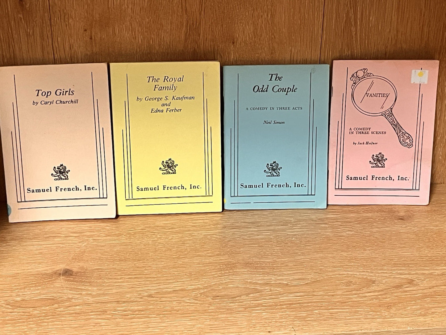 Lot of 4 Samuel French Plays - The Odd Couple| Vanities | Top Girls | Royal Fam