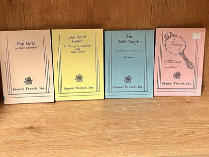 Lot of 4 Samuel French Plays - The Odd Couple| Vanities | Top Girls | Royal Fam