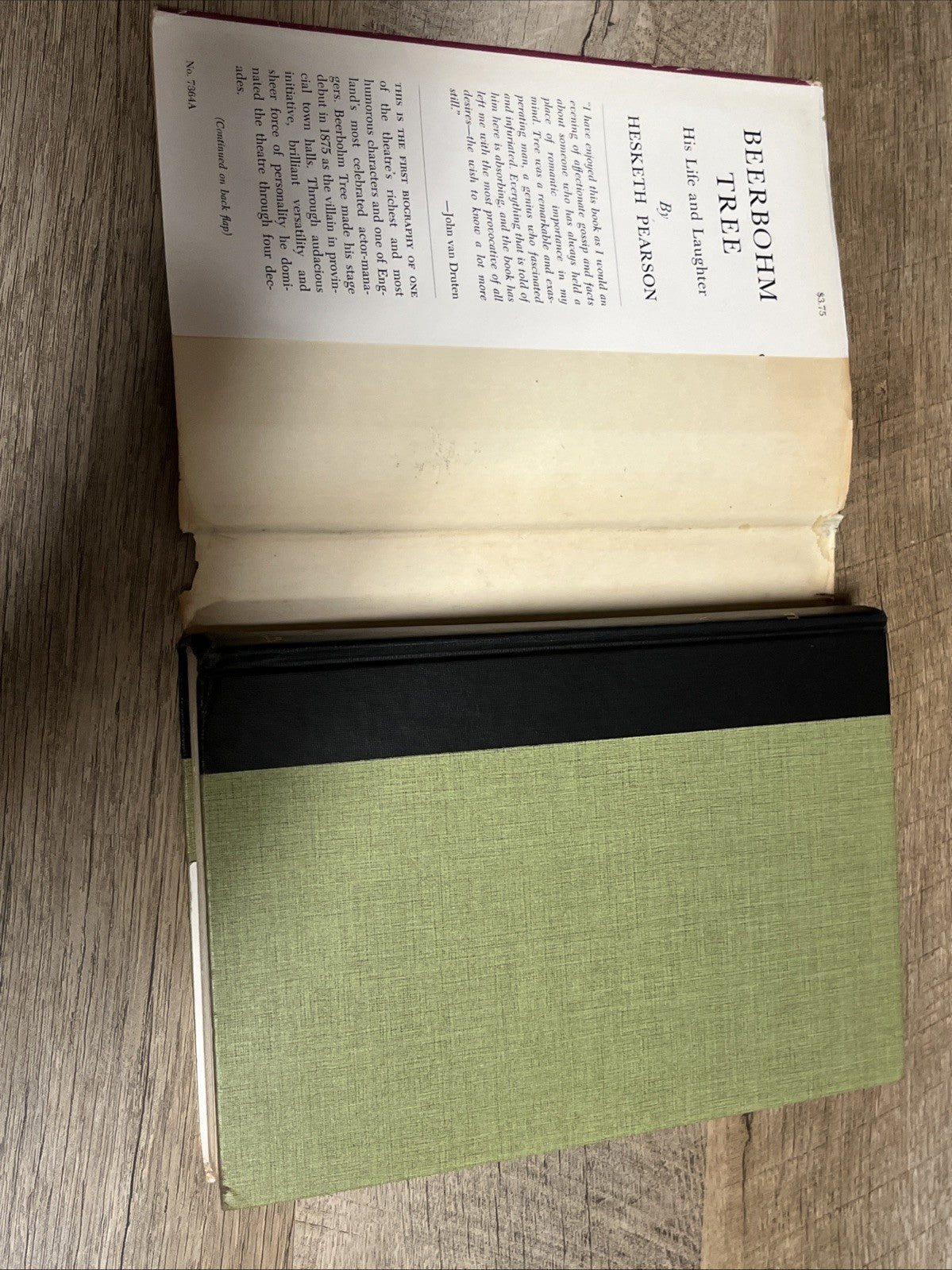 Beerbohm Tree: His Life and Laughter 1st Edition by Hesketh Pearson 1956