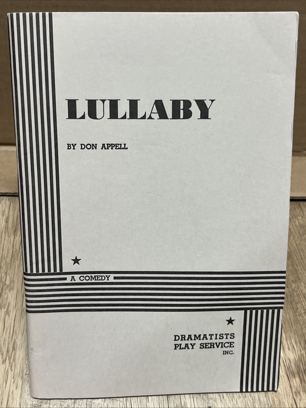 Don Appell :   LULLABY A Comedy 1982