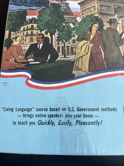 LIVING FRENCH Cassette Edition Complete Language Course 40 Lessons, 2 Cassettes