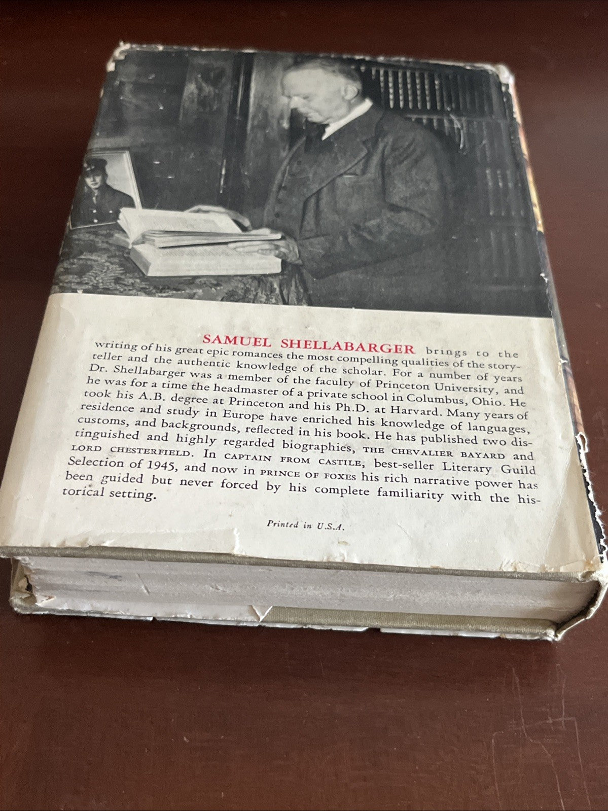 Prince Of Foxes by Samuel Shellabarger - Vintage 1947 HCDJ BCE