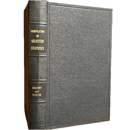 Compilation Of Selected Status By John P. Maloney and McNIECE 1950 Rare