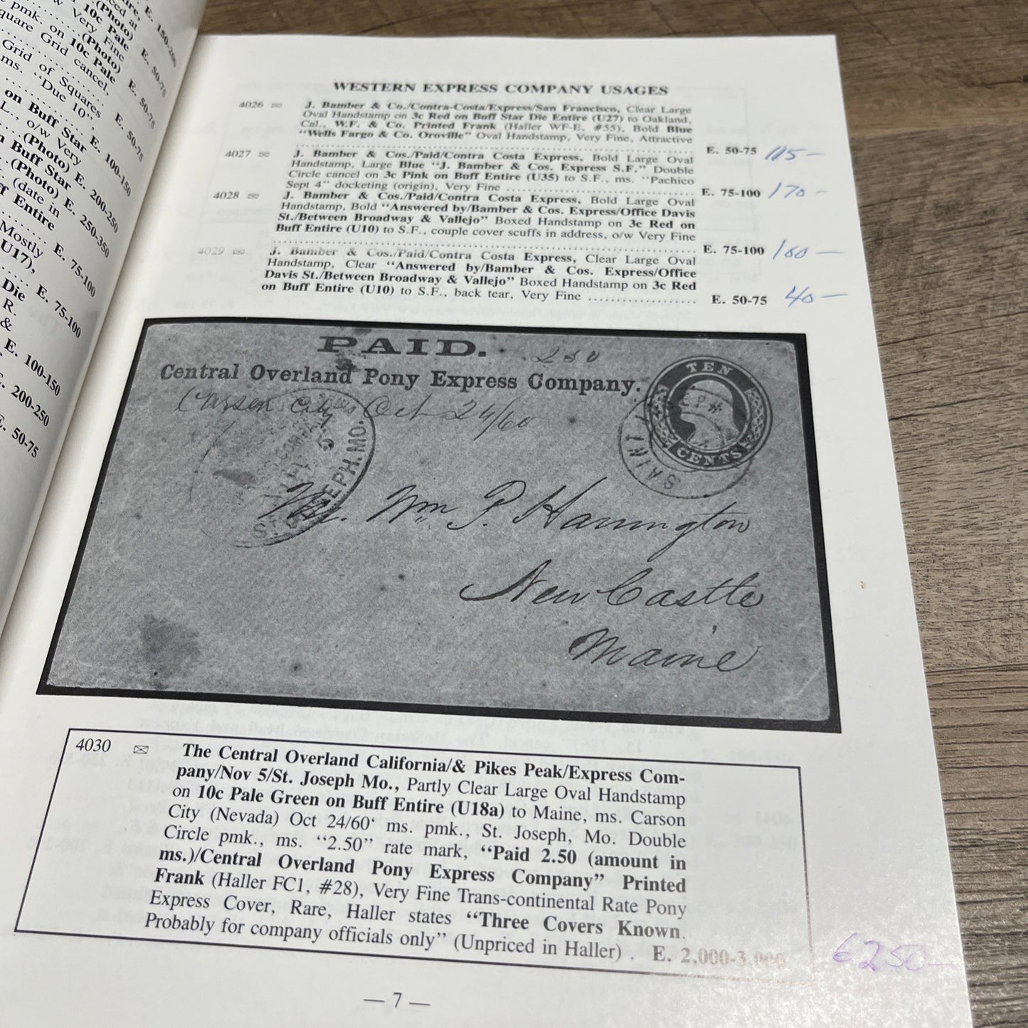 United state postal stationery 717th Sale Charles L. Wunsch Collection,1989