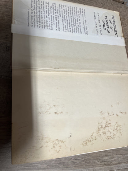Charles M Solley, Gardner Murphy / Development of the Perceptual World 1st 1960