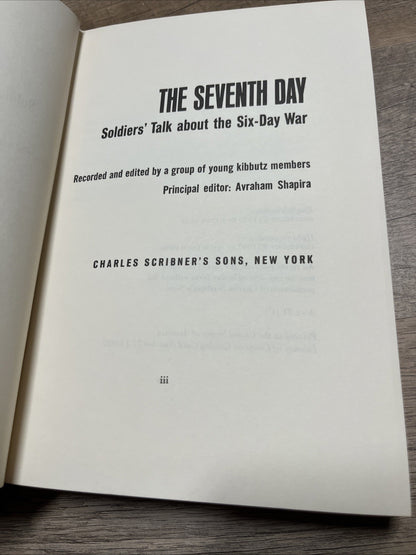 The 7th day, soldier's talk about Six days war, 1st English edit., USA , 1970.