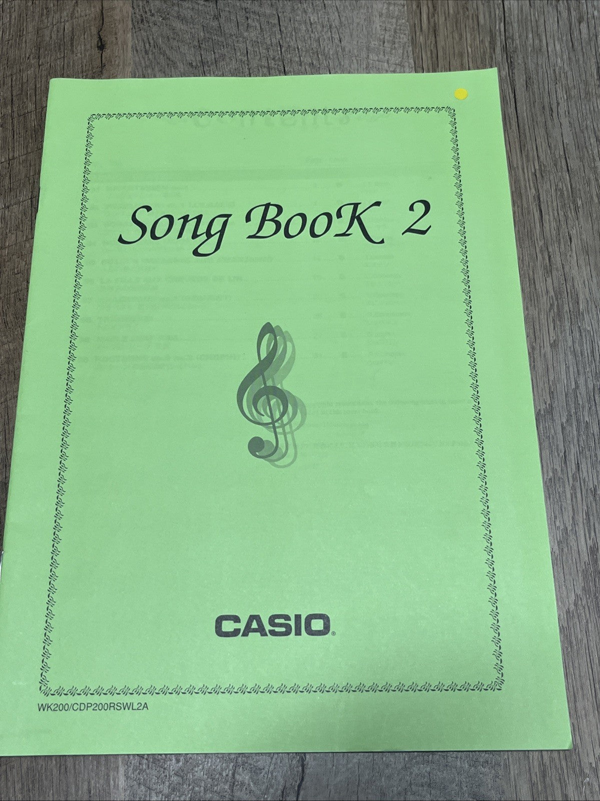 Song Book & Song Book 2  Casio Lot