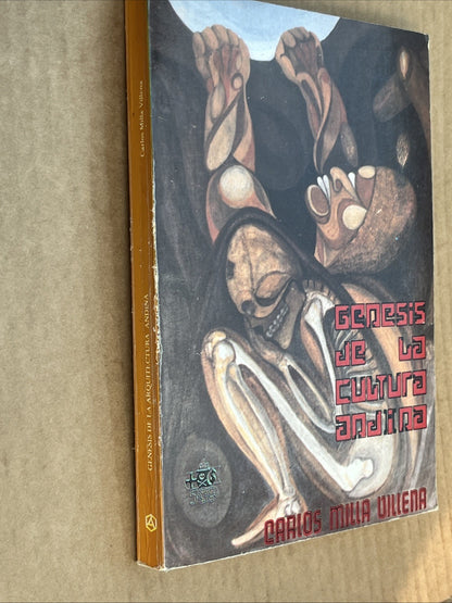 Carlos Milla Villena Genesis De La Cultura Andina por(Peru 1992) RARE