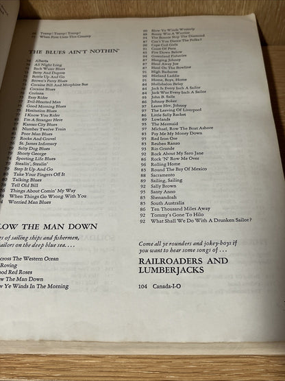 FOLKSINGER'S WORKBOOK words to over 1000 songs, Fred & Irwin Silber