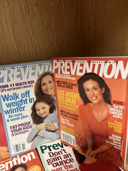 Lot Of Prevention Magazines (22) 1996,1998,2000,2003, 2004,2005,2006,2007