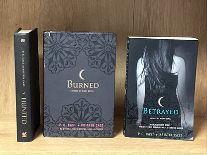 PC Cast Kristin Cast House Of Night Series Betrayed , Burned &  Hunted Set Of 3