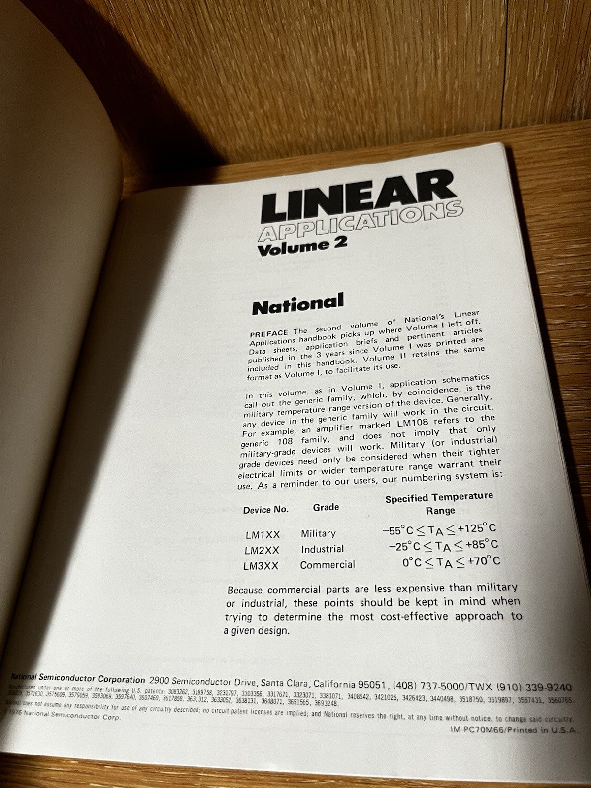 LINEAR APPLICATIONS Volume 1 and 2 Radio Shaek book 1969