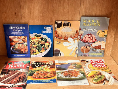 Vintage Lot Of 8 Recipe Booklets Pamphlets Advertising Cookbooks