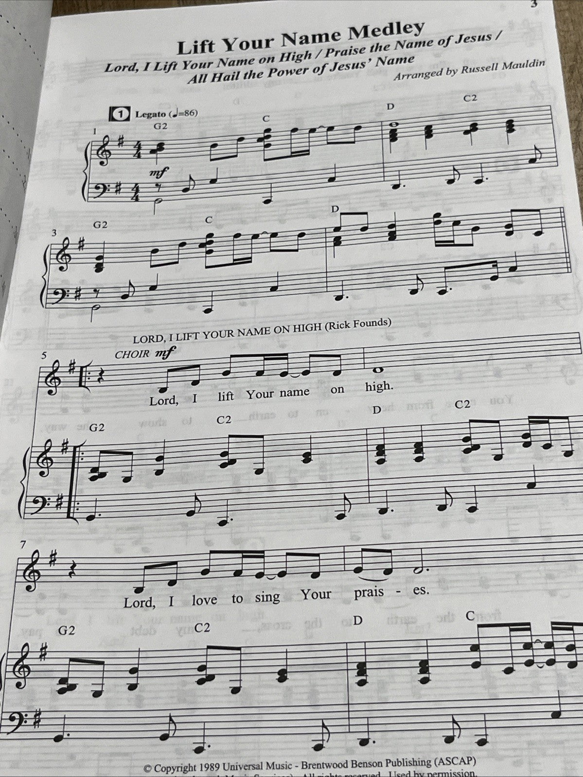 Simple Series Praise and Worship Unison 2 Part Choir Luke Gambill Music Song Bk