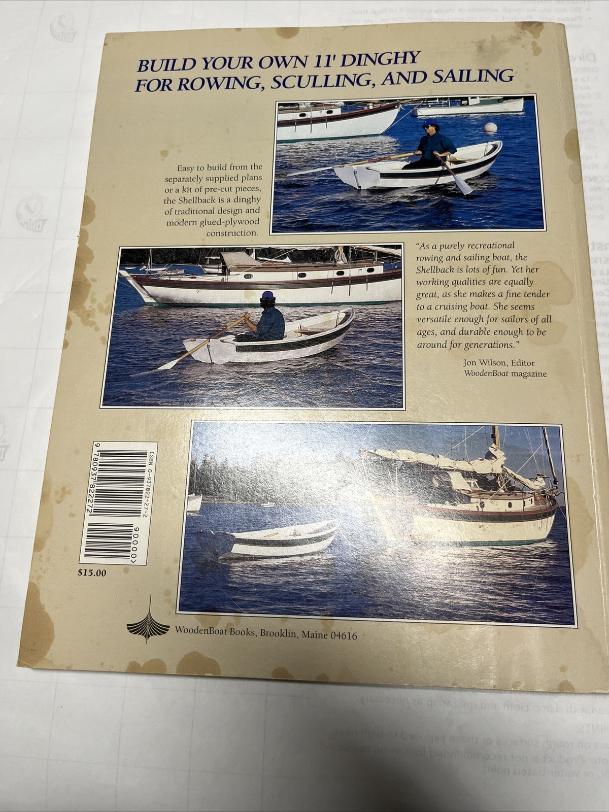 How to Build the Shellback Dinghy by Eric Dow (English) Paperback Book 1995
