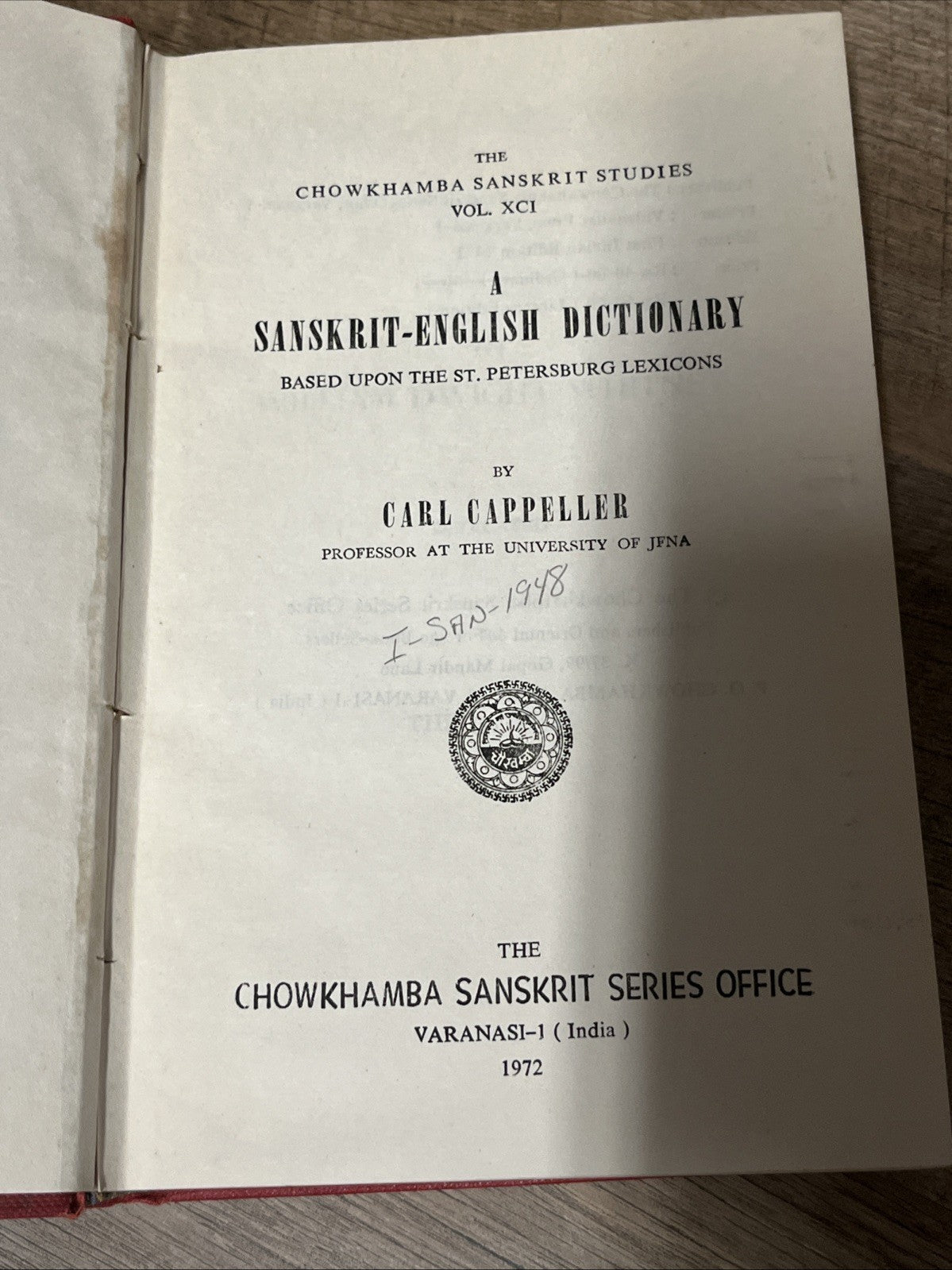 A Sanskrit-English Dictionary 1st India Edition
