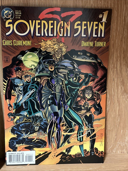 Sovereign Seven #1 #2 # 3 Lot of 3 DC Comics 1995 Chris Claremont