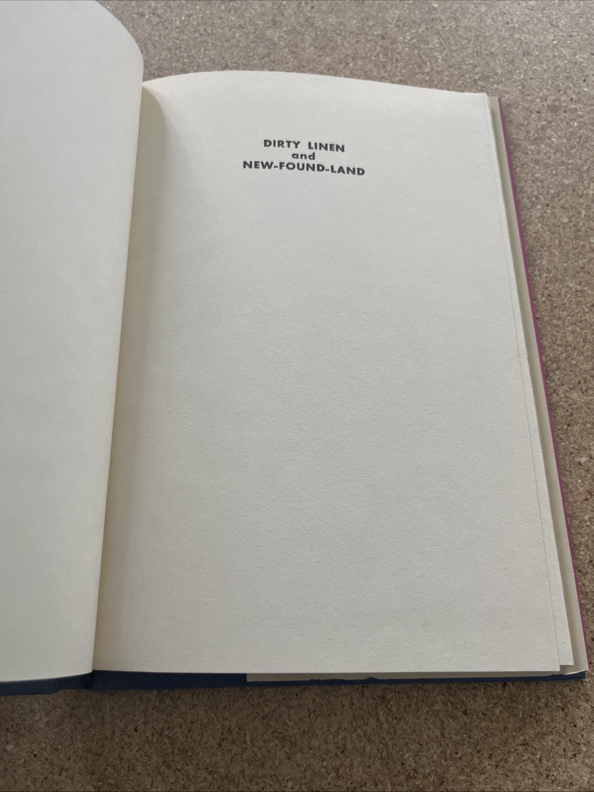 Dirty Linen and New Found Land 1st Edition by Tom Stoppard 1976