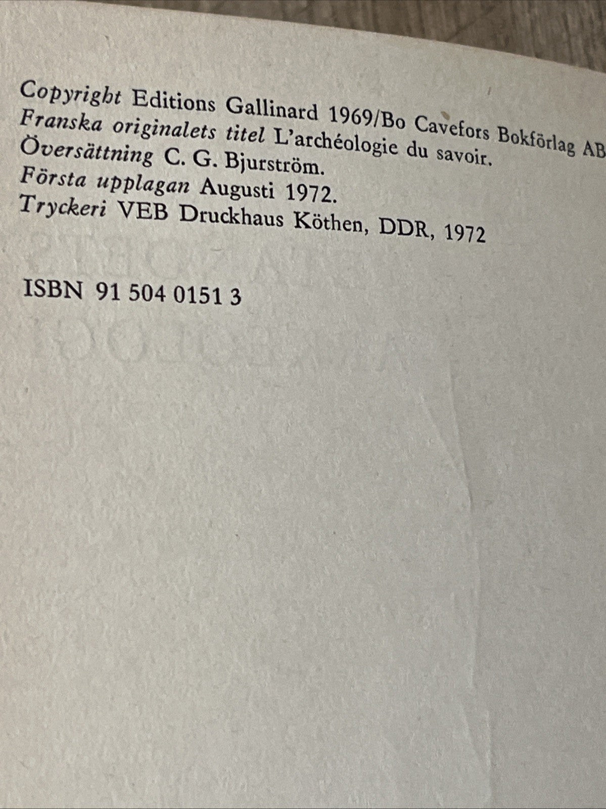 Vetandets arkeologi (The Archaeology of Knowledge) by Michel Foucault