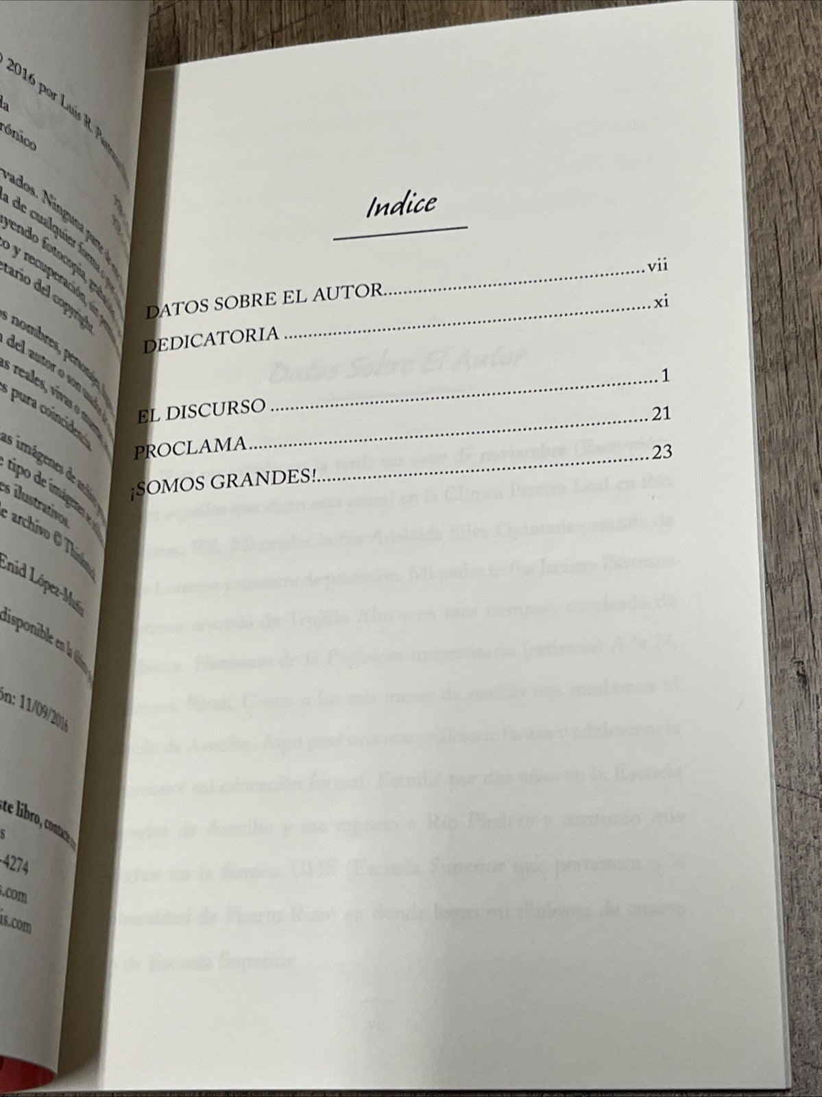 El Discurso by Luis R. Pastrana Silva (Spanish) Paperback Book