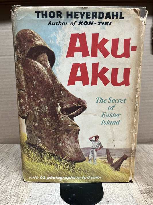 Thor Heyerdahl Aku-Aku First/1st Editions 1958