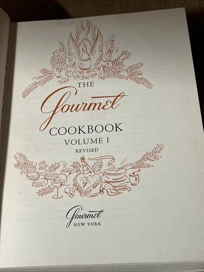 The Gourmet Cookbook Volume 1 & 2, Hardcover, Vintage Set of 2 Books 5th E 1972