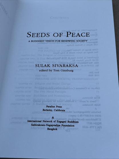 SEEDS OF PEACE: A BUDDHIST VISION FOR RENEWING SOCIETY By Sulak Sivaraksa