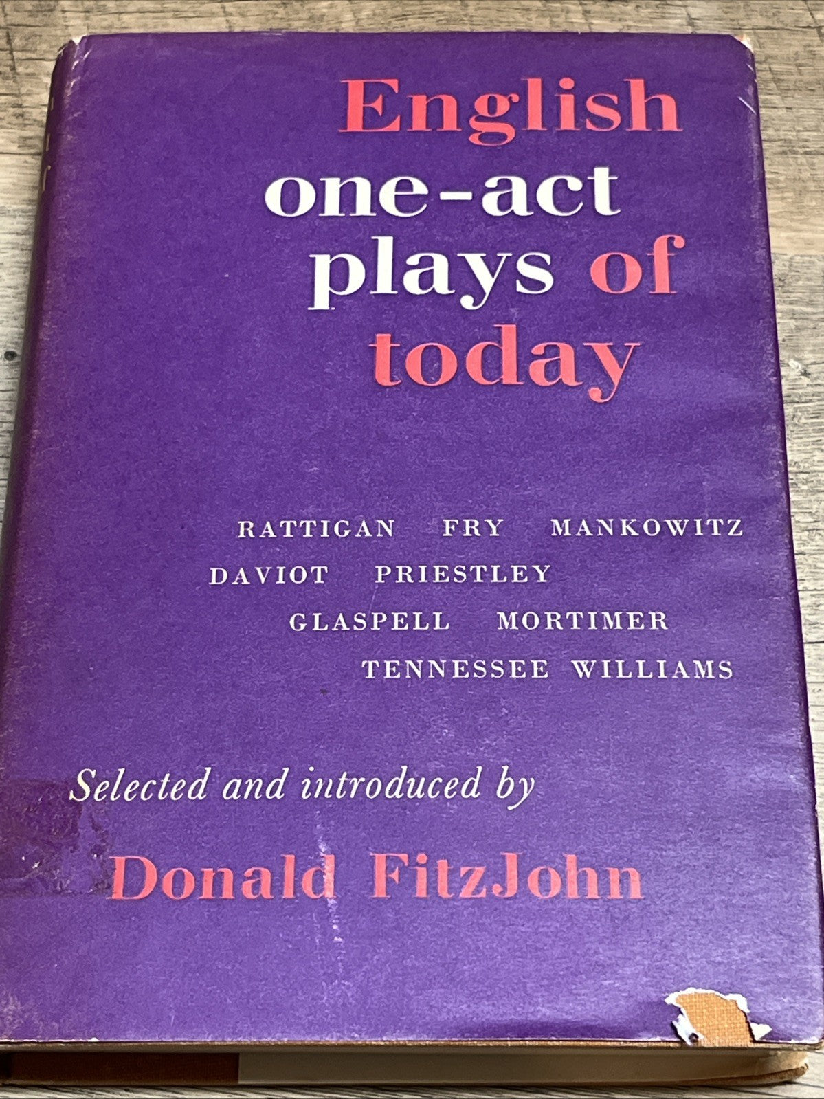 English One-Act Plays of Today 1st Edition Donald Fitzjohn - 1962