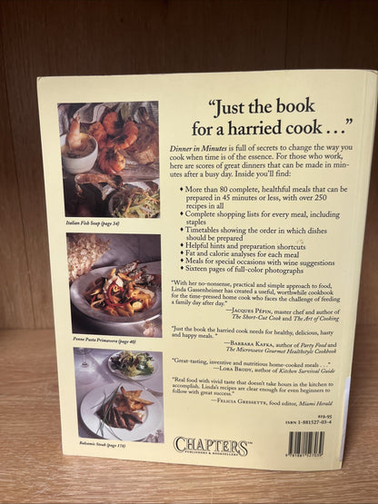Dinner in Minutes: Memorable Meals for Busy Cooks Linda Gassenheimer SIGNED COPY