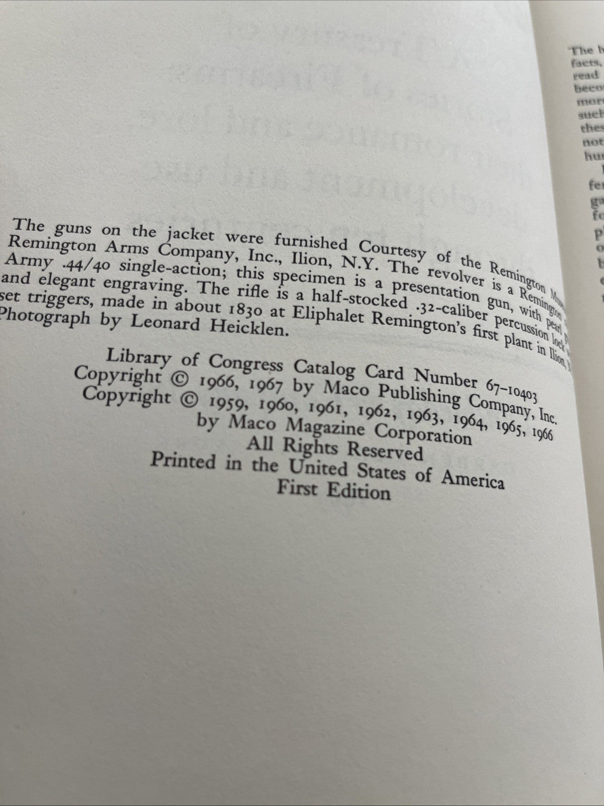 Pageant Of The Gun 1st Edition SIGNED COPY RARE Old Vintage 1967