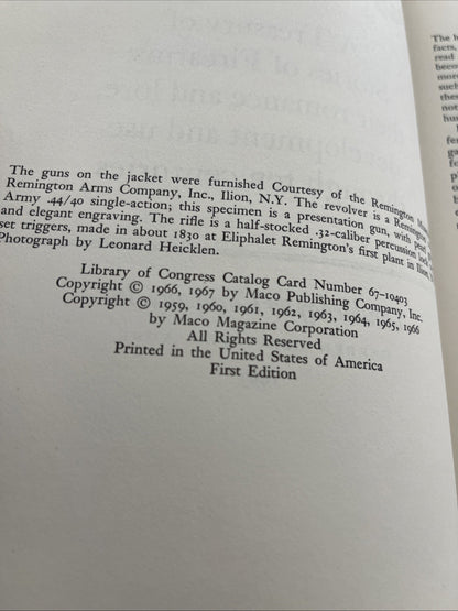Pageant Of The Gun 1st Edition SIGNED COPY RARE Old Vintage 1967